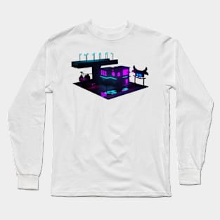 Retro Synth Neon Vibes Long Sleeve T-Shirt